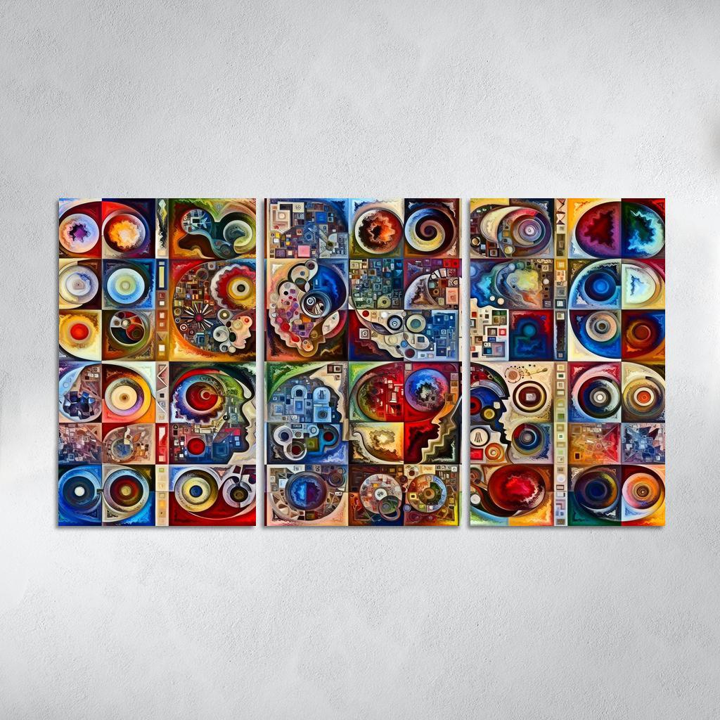 Crisis Of Identity Exploring Intersectionality Multi-panel Paintings