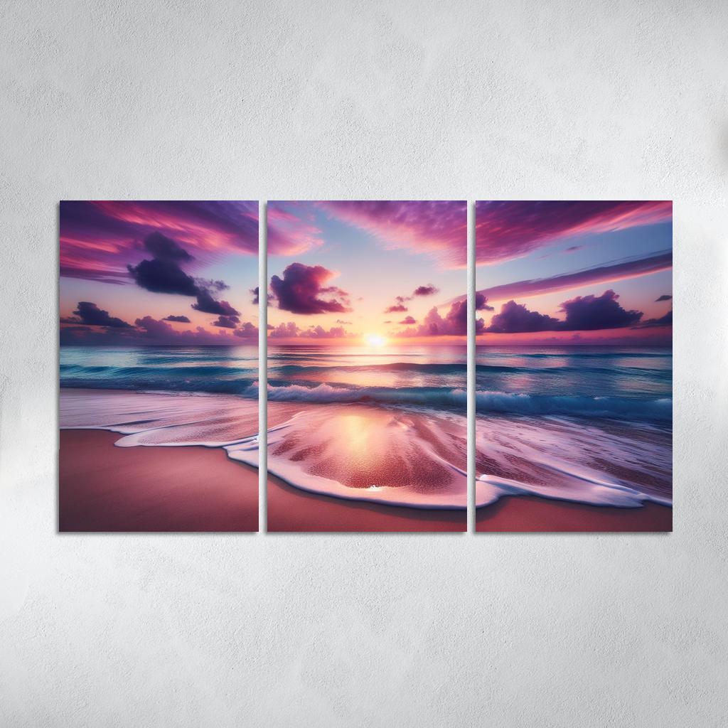 Sunrise Vista Coastal Meditation Spot Oil Paintings Frame