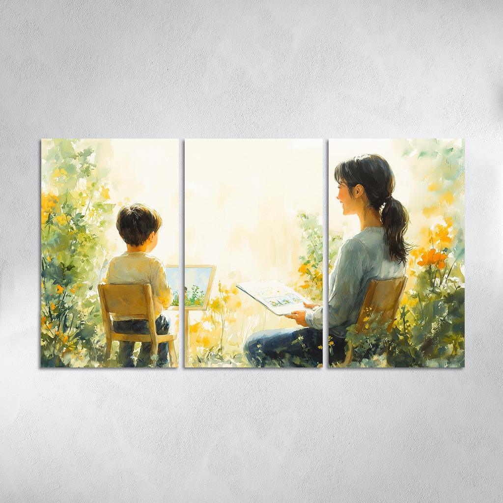 The Bridge Of Trust A Mothers Supportive Love Custom Paintings Frame