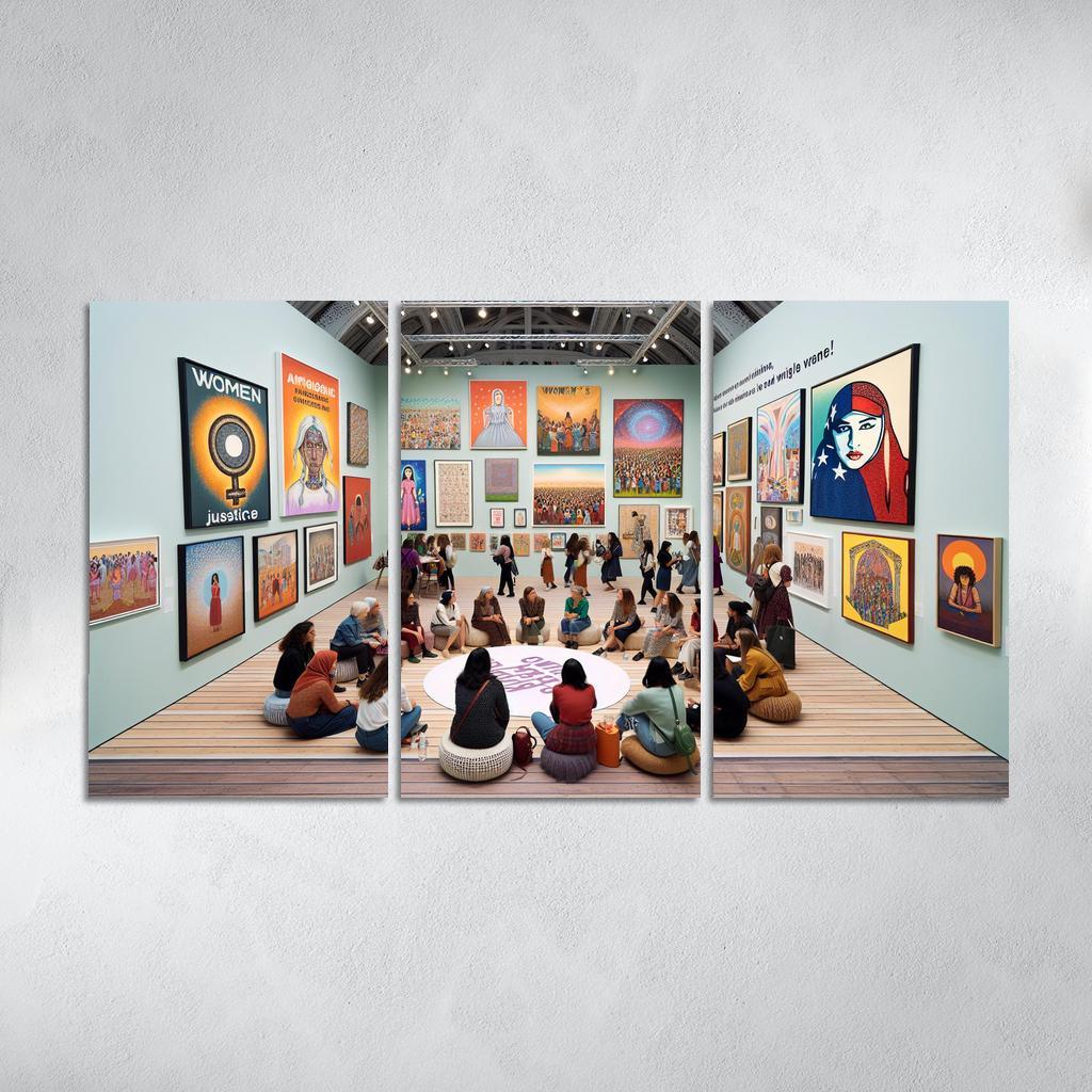 Dreams Of Equality Gender Justice Through Art Oil Paintings Frame