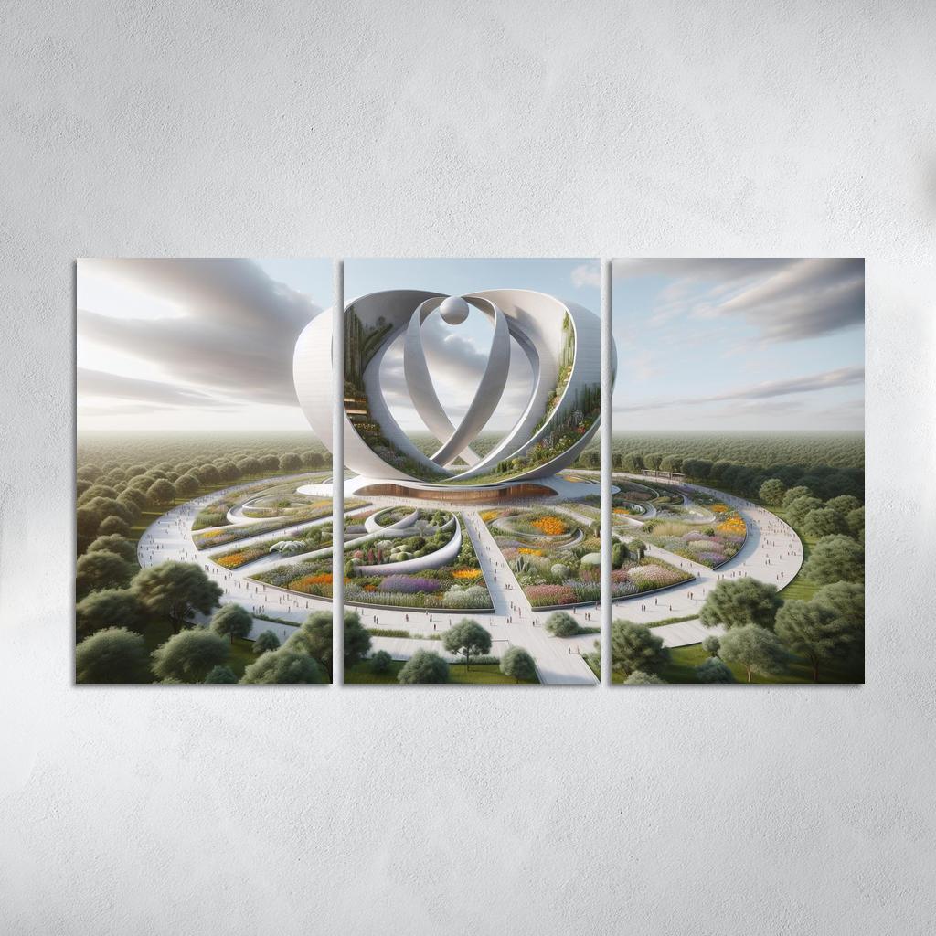 Symbolic Structures Of Peace Custom Paintings Frame
