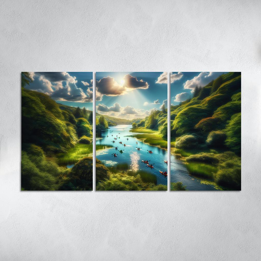 Crystal Waters Ideal For Kayaking Adventures Abstract Paintings Frame