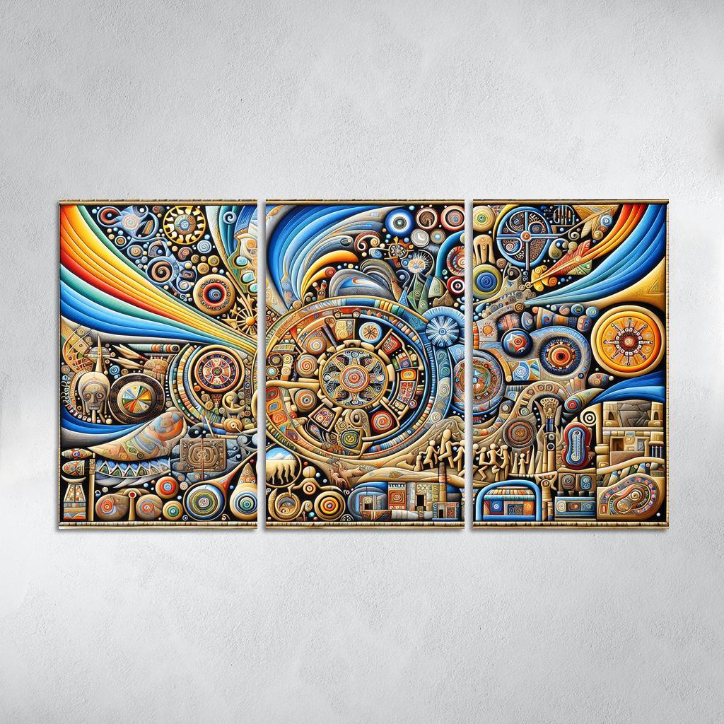 Culture Unbound Preserving Indigenous Traditions Multi-panel Paintings