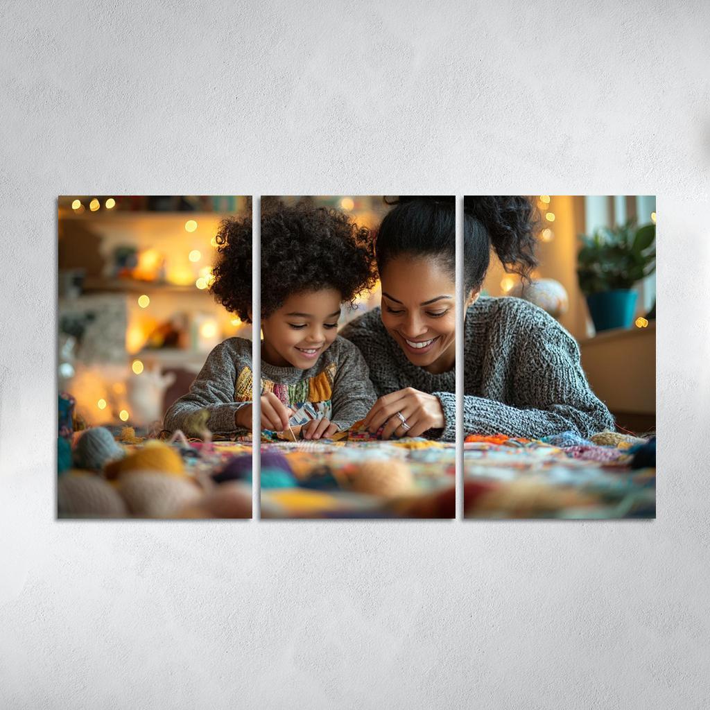 Threads Of Love Weaving A Mother's Legacy Canvas Paintings Frame