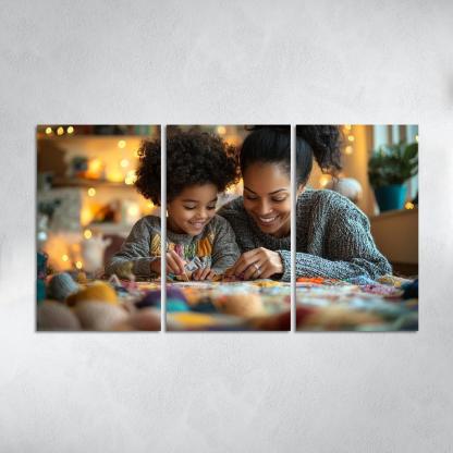 Threads Of Love Weaving A Mother's Legacy Canvas Paintings Frame