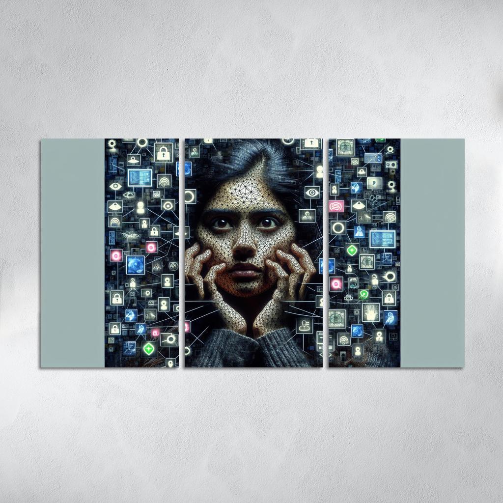 Digital Shadows Privacy In The Modern World Custom Paintings Frame