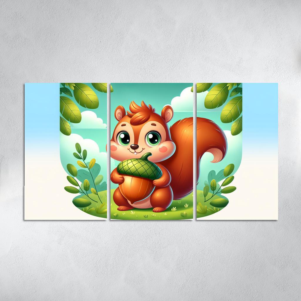 Sneaky Squirrel Modern Paintings Frame