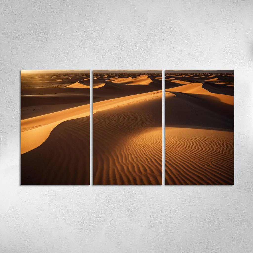 The Golden Sands Of Solstice Dunes Oil Paintings Frame