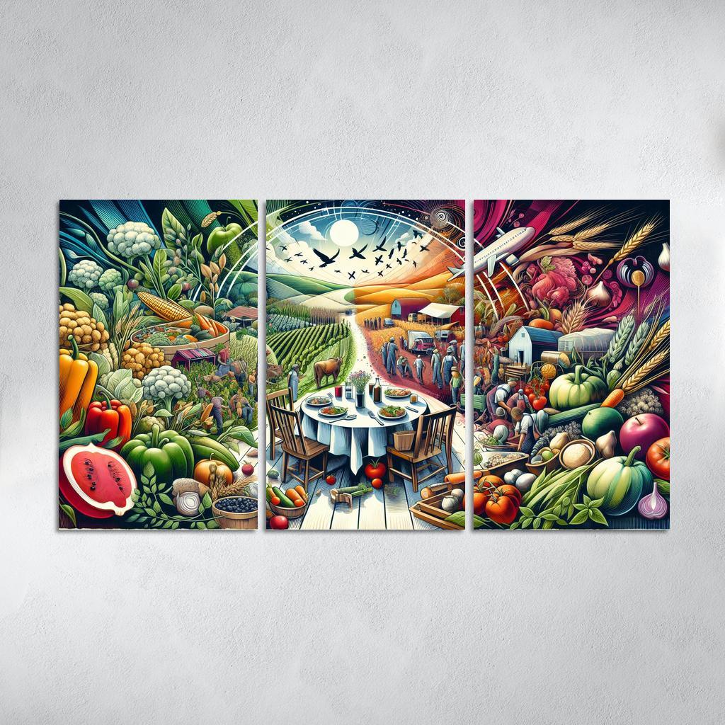The Fabric Of Life Understanding Food Systems Custom Paintings Frame