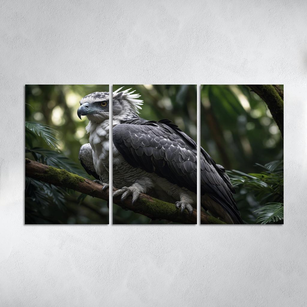 The Enchanting Harpy Eagle Ruler Of The Rainforest Canvas Paintings Frame