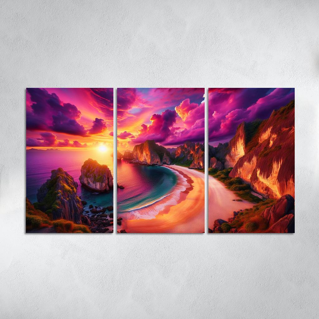 Sunset Ridge Beach Premium Artwork Frames