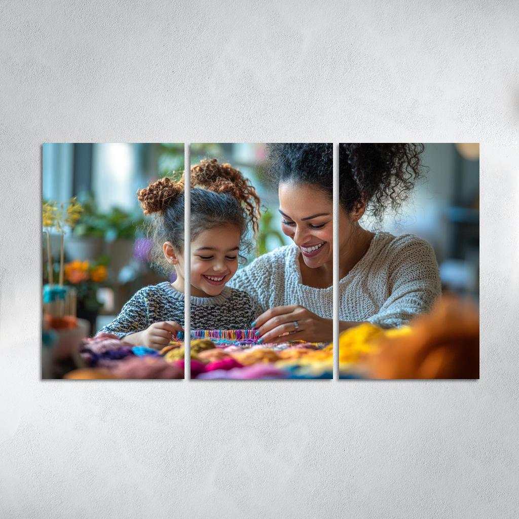 The Tapestry Of Love Weaving A Mothers Story Canvas Paintings Frame