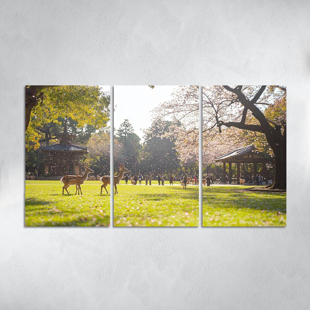 Nara Park Abstract Paintings Frame