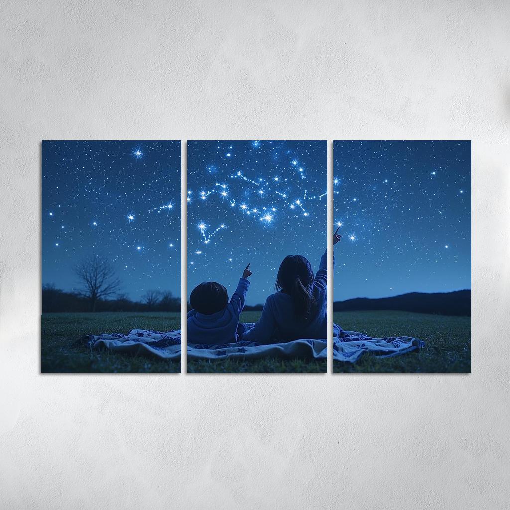 Guiding Stars A Mothers Light Canvas Paintings Frame
