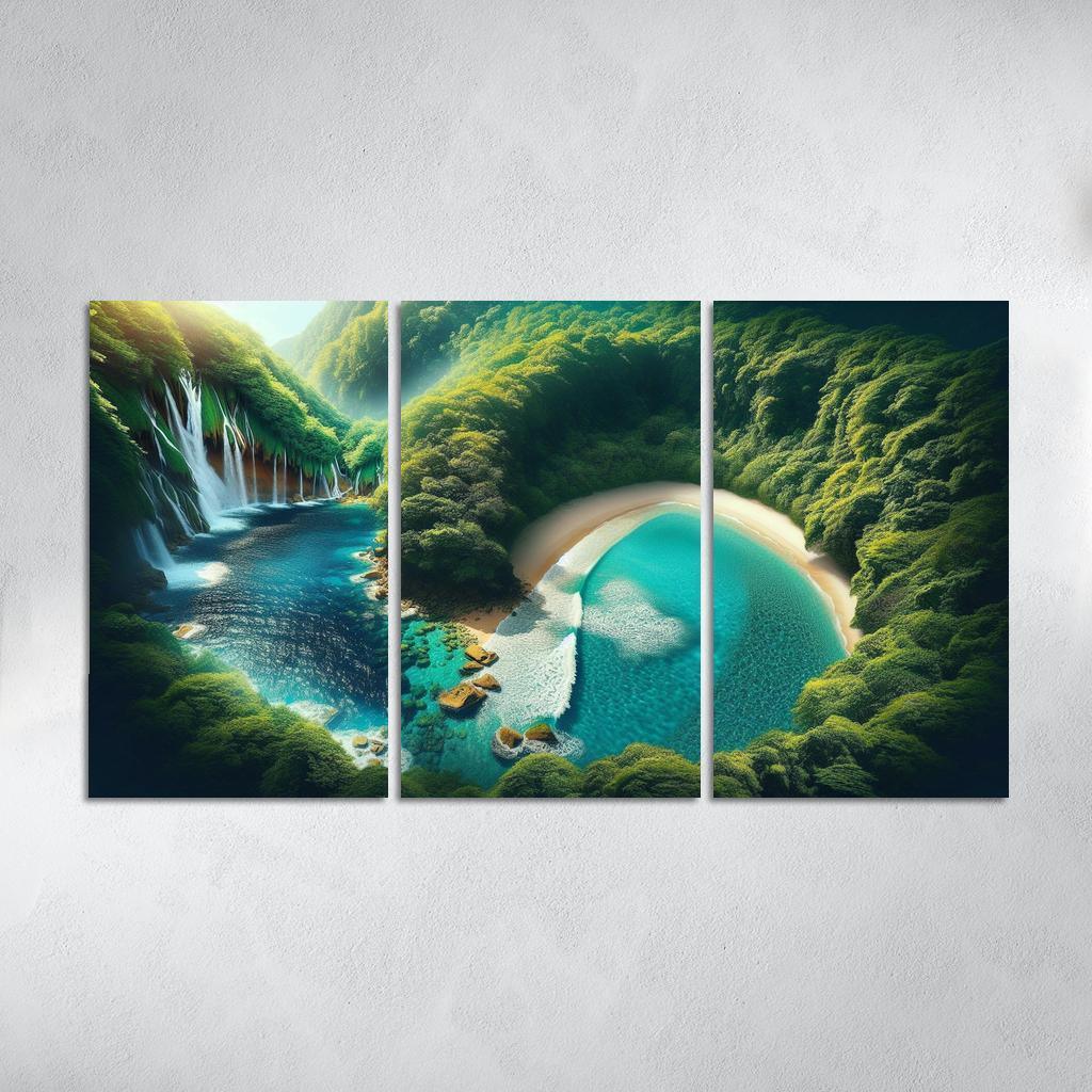 Mystic Cove Enchanted Forest Meets Sea Custom Paintings Frame