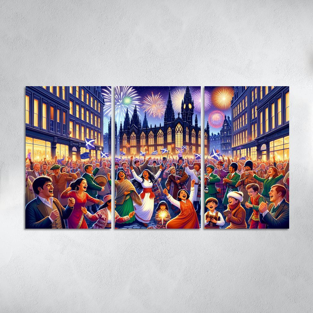 Hogmanay Canvas Paintings Frame