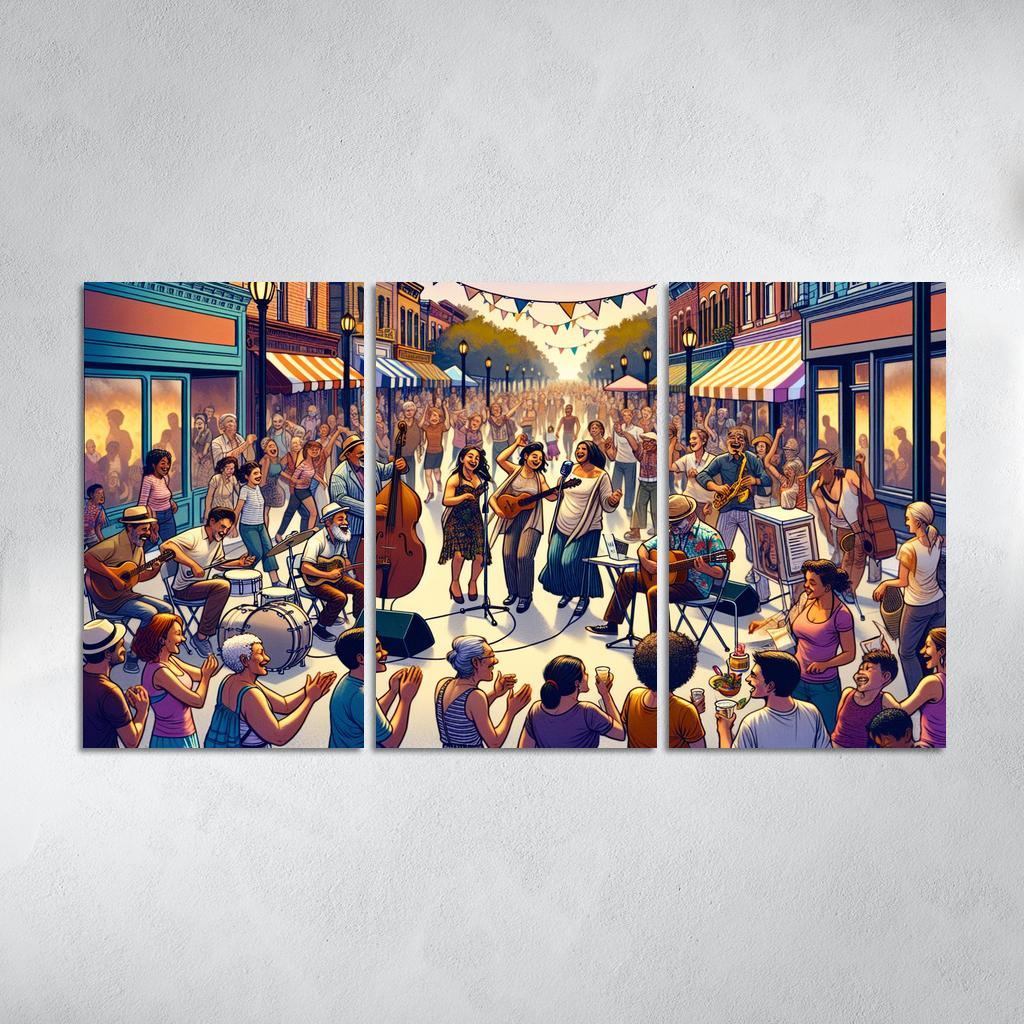 Fte De La Musique - France Framed Paintings