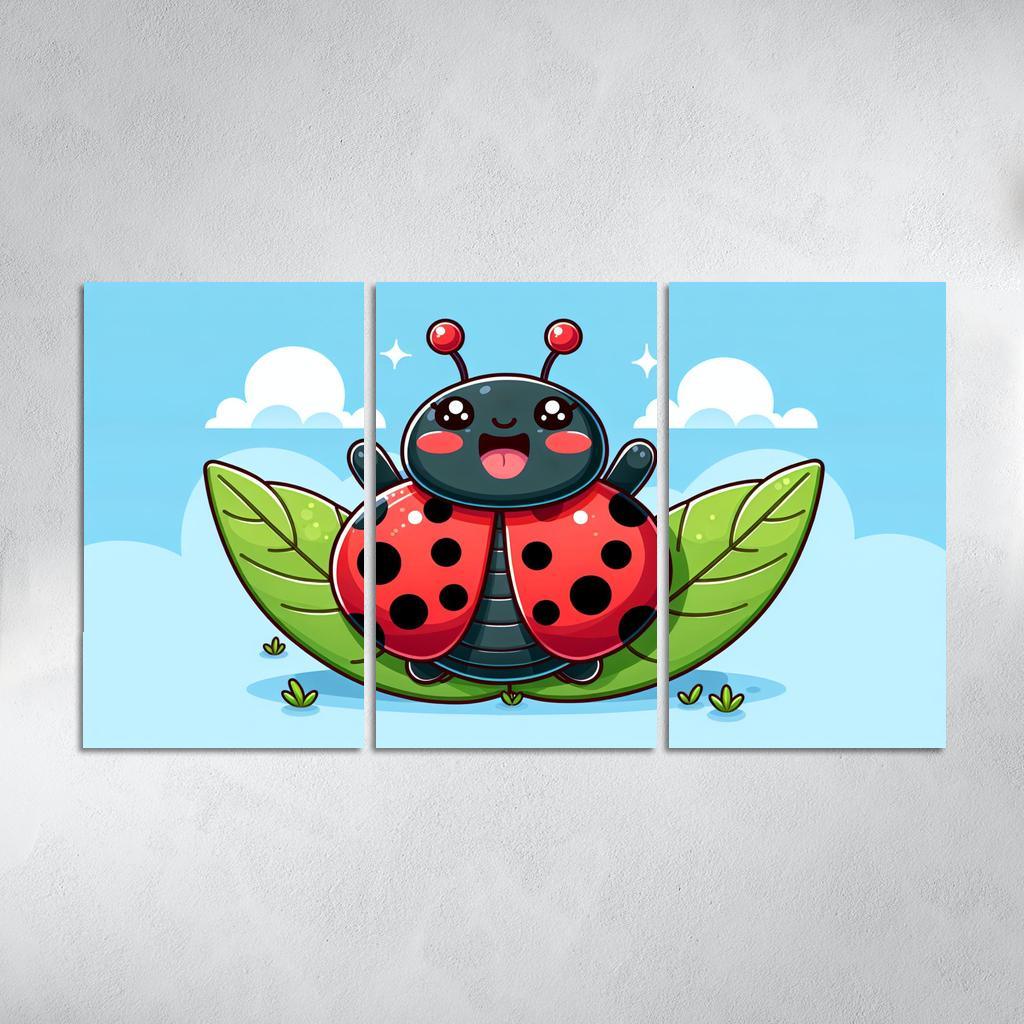 Lively Ladybug - Garden Friends Framed Paintings