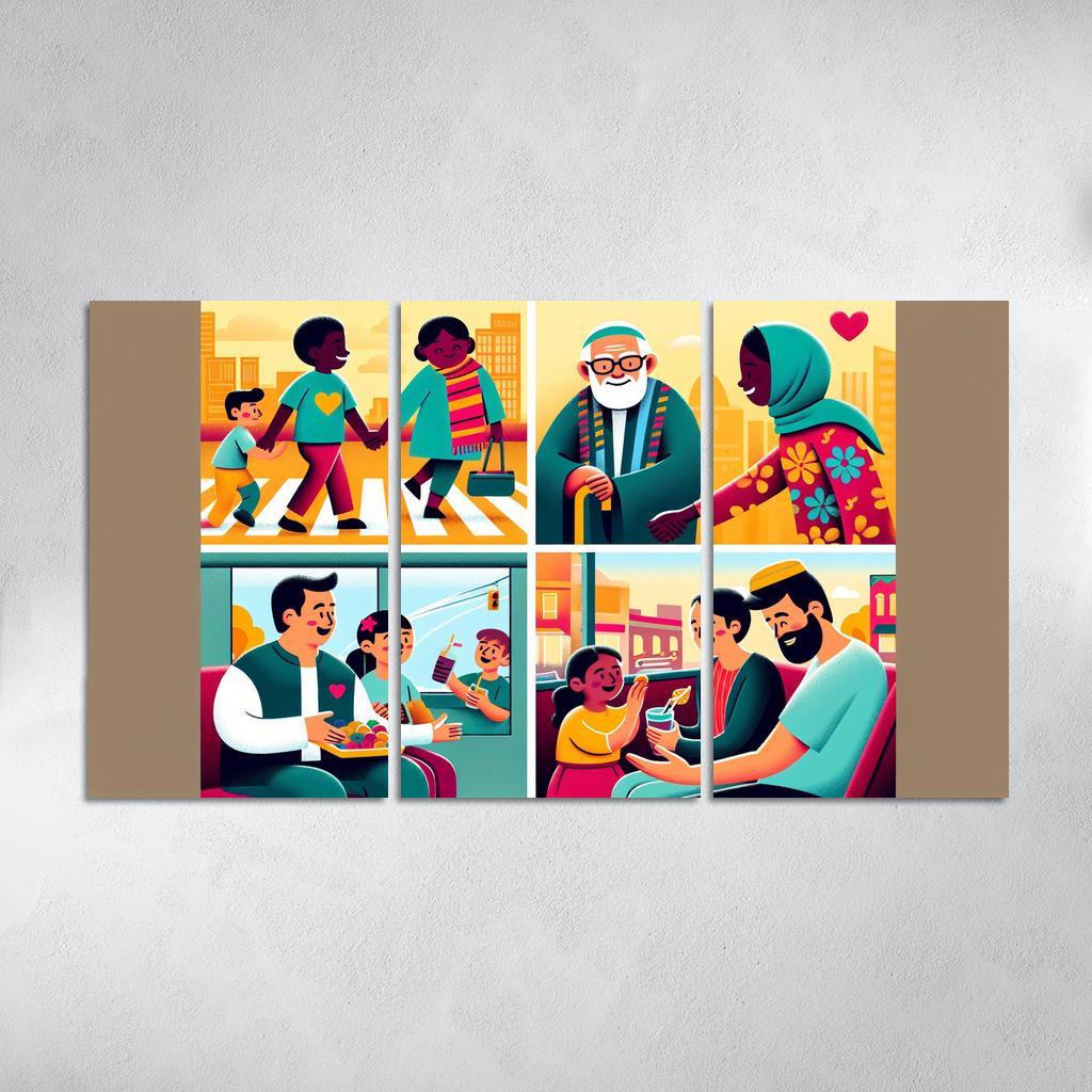 The Art Of Kindness Promoting Compassion In Society Custom Paintings Frame