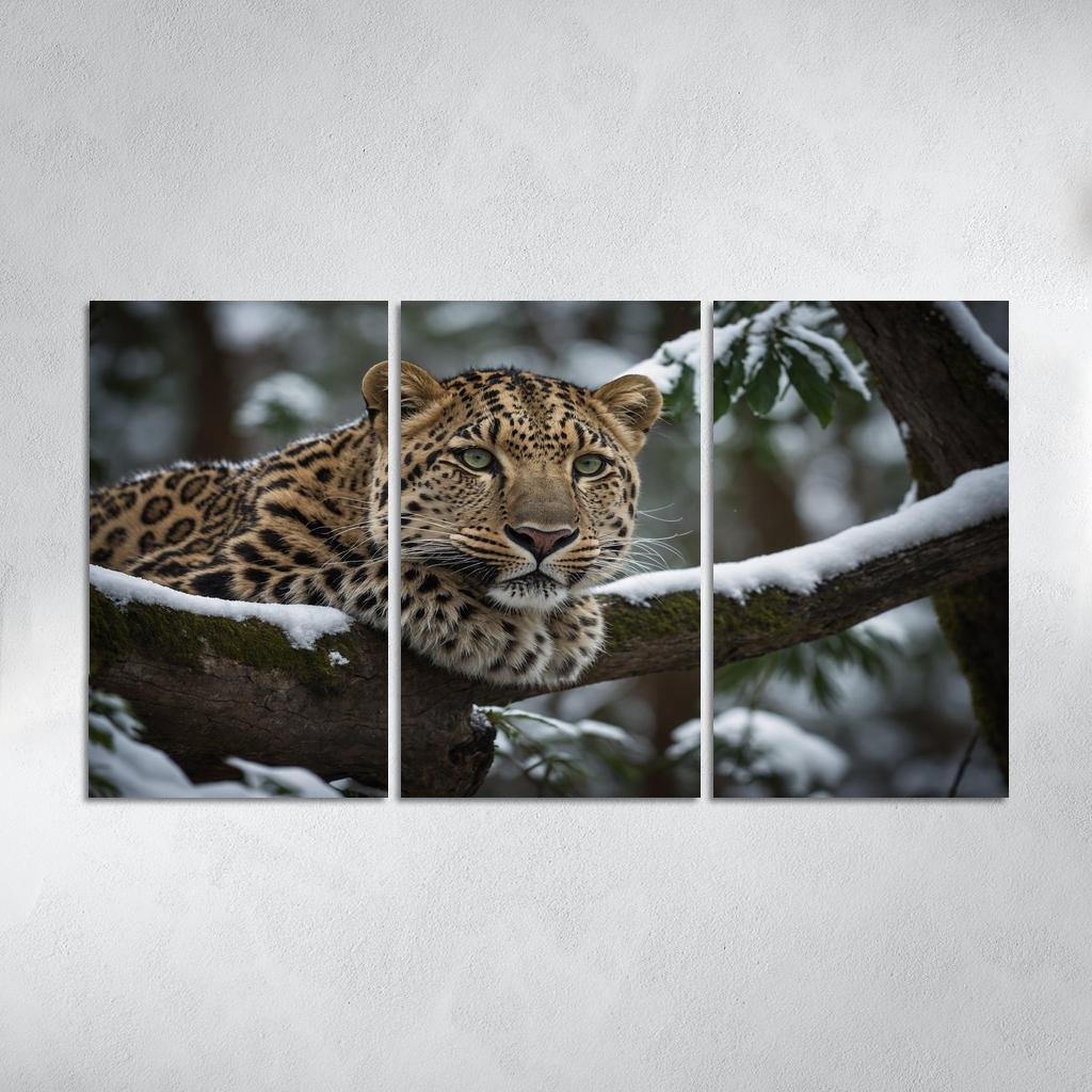 The Magnificent Amur Leopard Ghost Of The Forest Canvas Paintings Frame