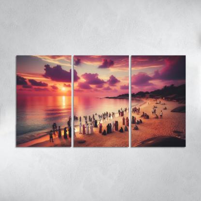 Sunset Glade Evening Retreat Abstract Paintings Frame