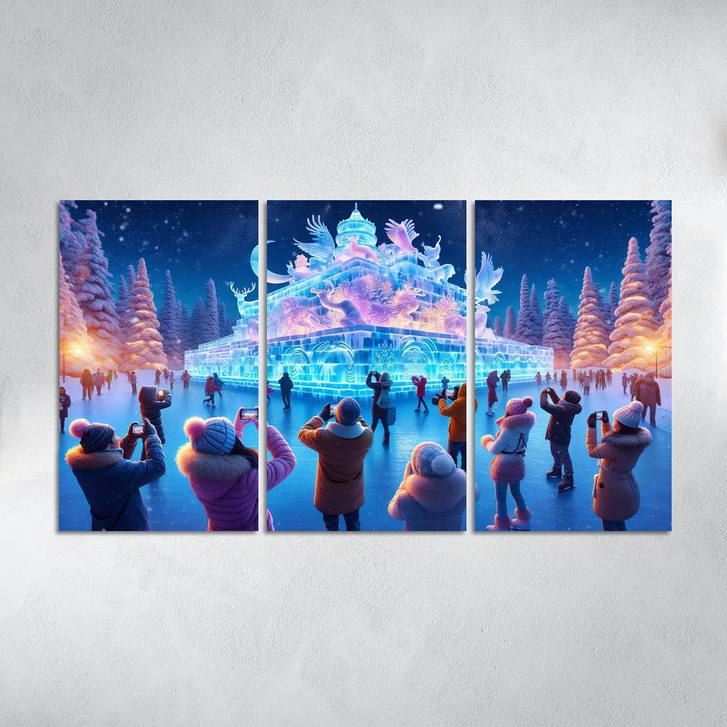 Harbin International Ice And Snow Sculpture Festival - China Modern Paintings Frame