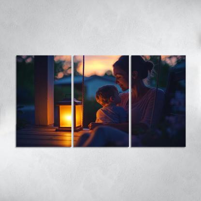 Her Gentle Whisper A Mothers Voice Canvas Paintings Frame