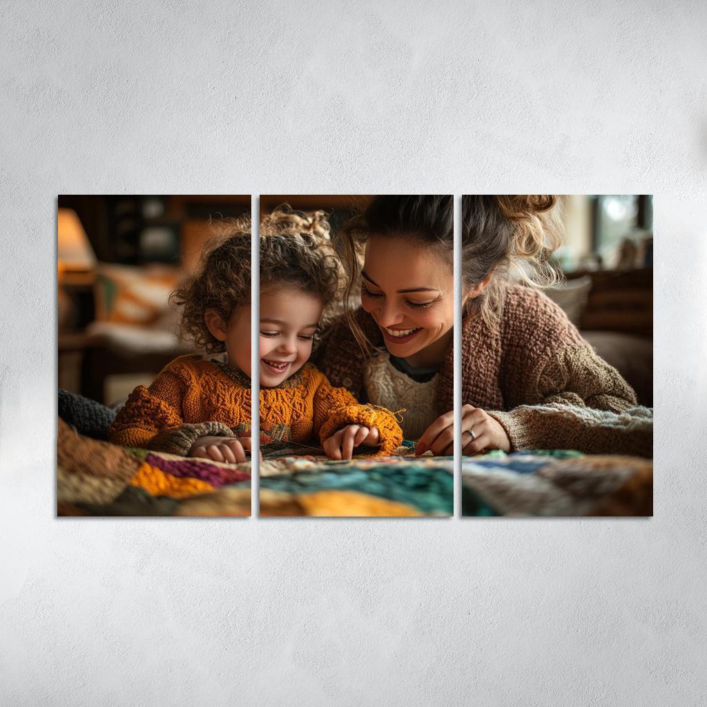 Threads Of Connection A Mothers Tapestry Of Love Canvas Paintings Frame