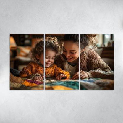 Threads Of Connection A Mothers Tapestry Of Love Canvas Paintings Frame