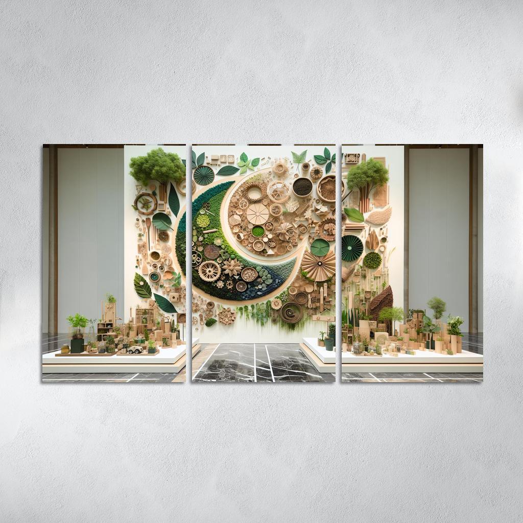 Nature's Art The Beauty Of Sustainable Practices Multi-panel Paintings