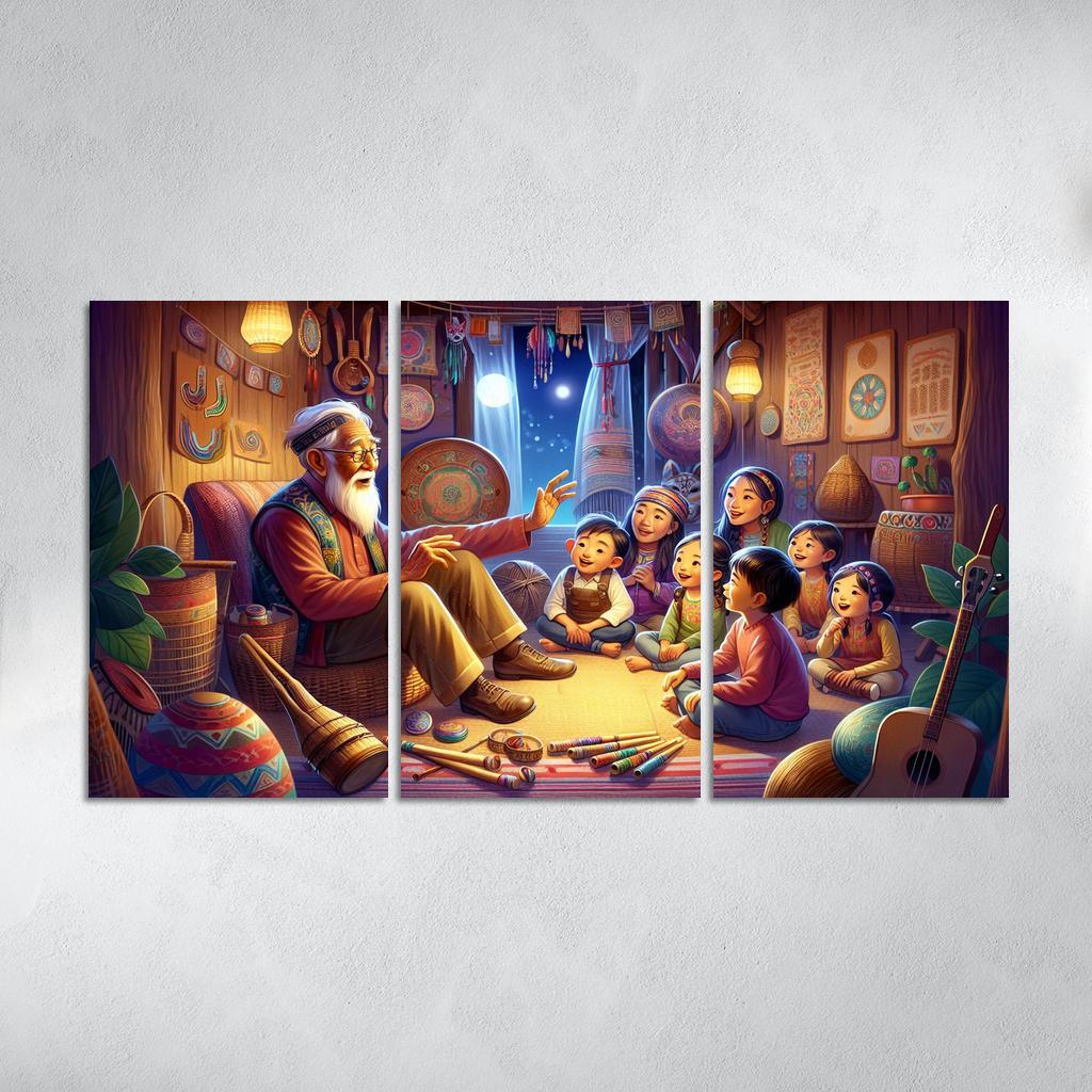 Bridging Generations The Legacy Of Cultural Knowledge Custom Paintings Frame