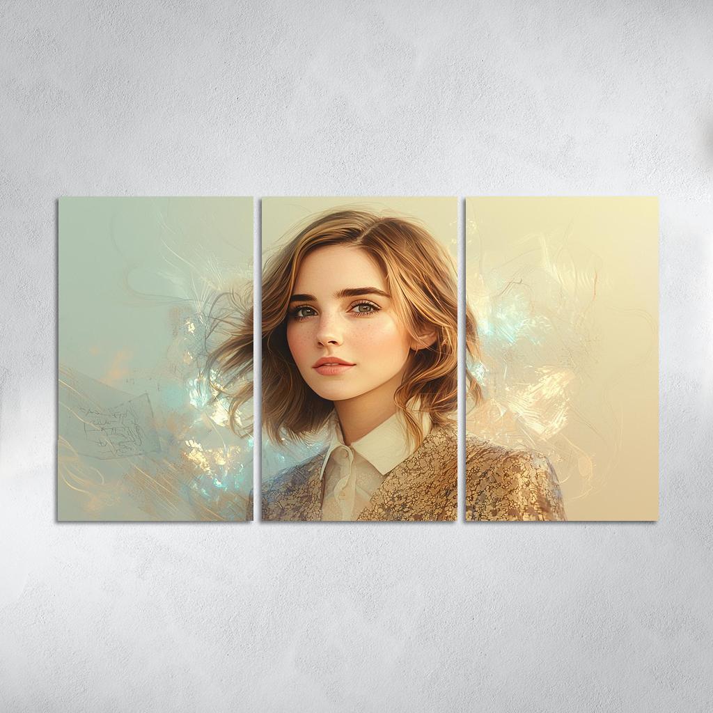 Emma Watson Leading With Grace In A Wizarding World Framed Paintings