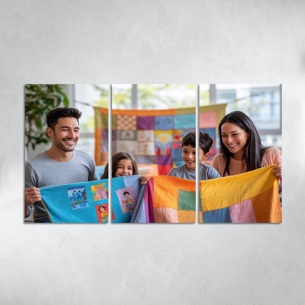 Threads Of Connection The Fabric Of Family Custom Paintings Frame