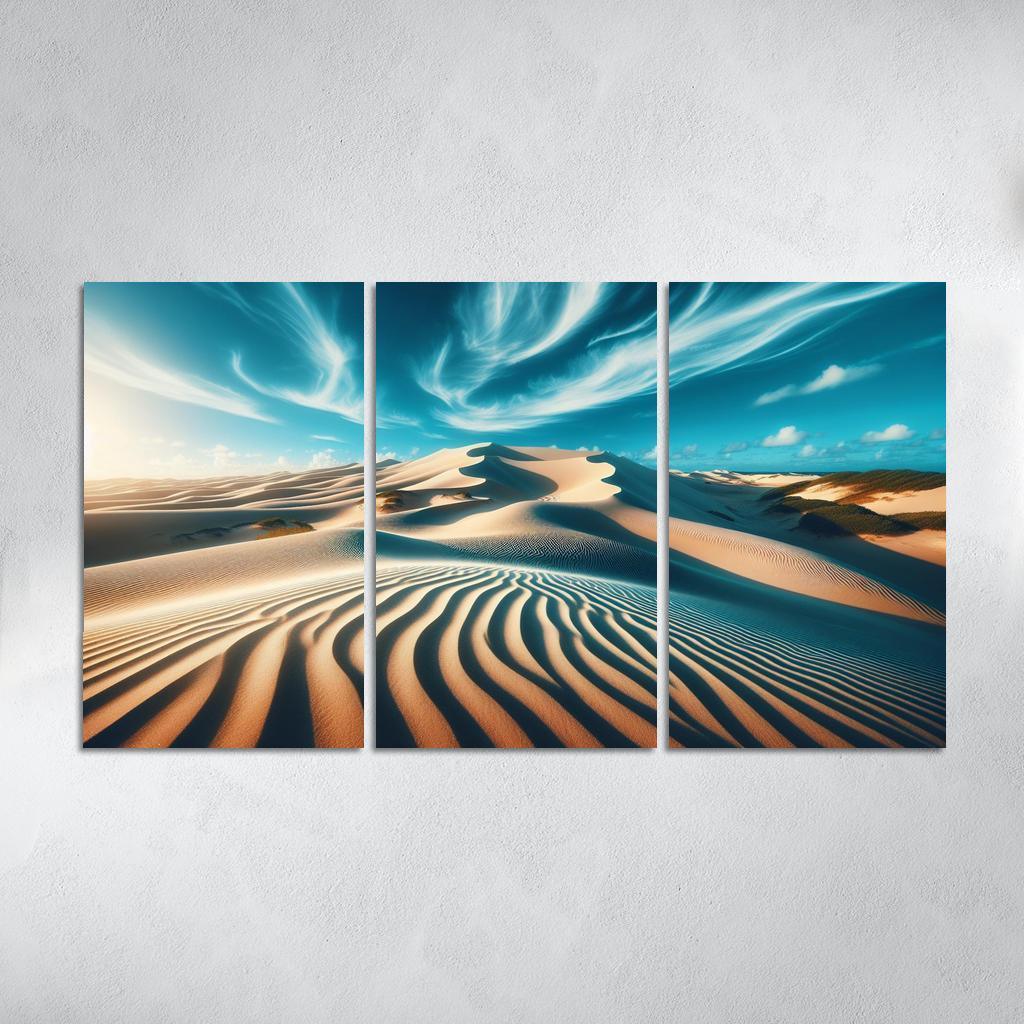 Sunlit Dunes Windswept Beauty Multi-panel Paintings