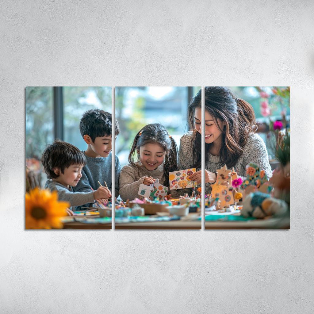 Crafting Together A Mothers Love Modern Paintings Frame