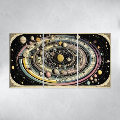 The Harmony Of Celestial Mechanics Abstract Paintings Frame