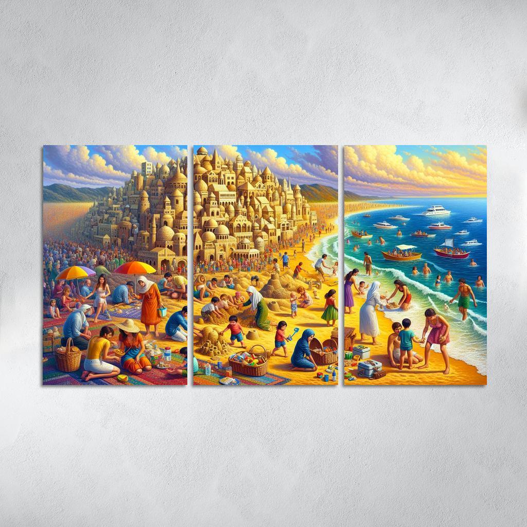 Calm Waters Ideal For Family Fun Abstract Paintings Frame