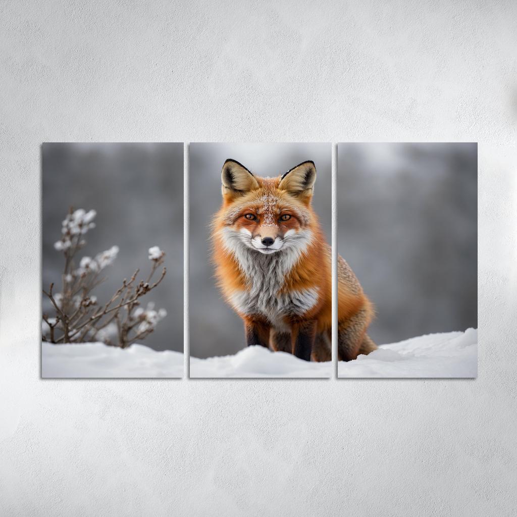 The Majestic Red Fox Master Of Adaptation Canvas Paintings Frame