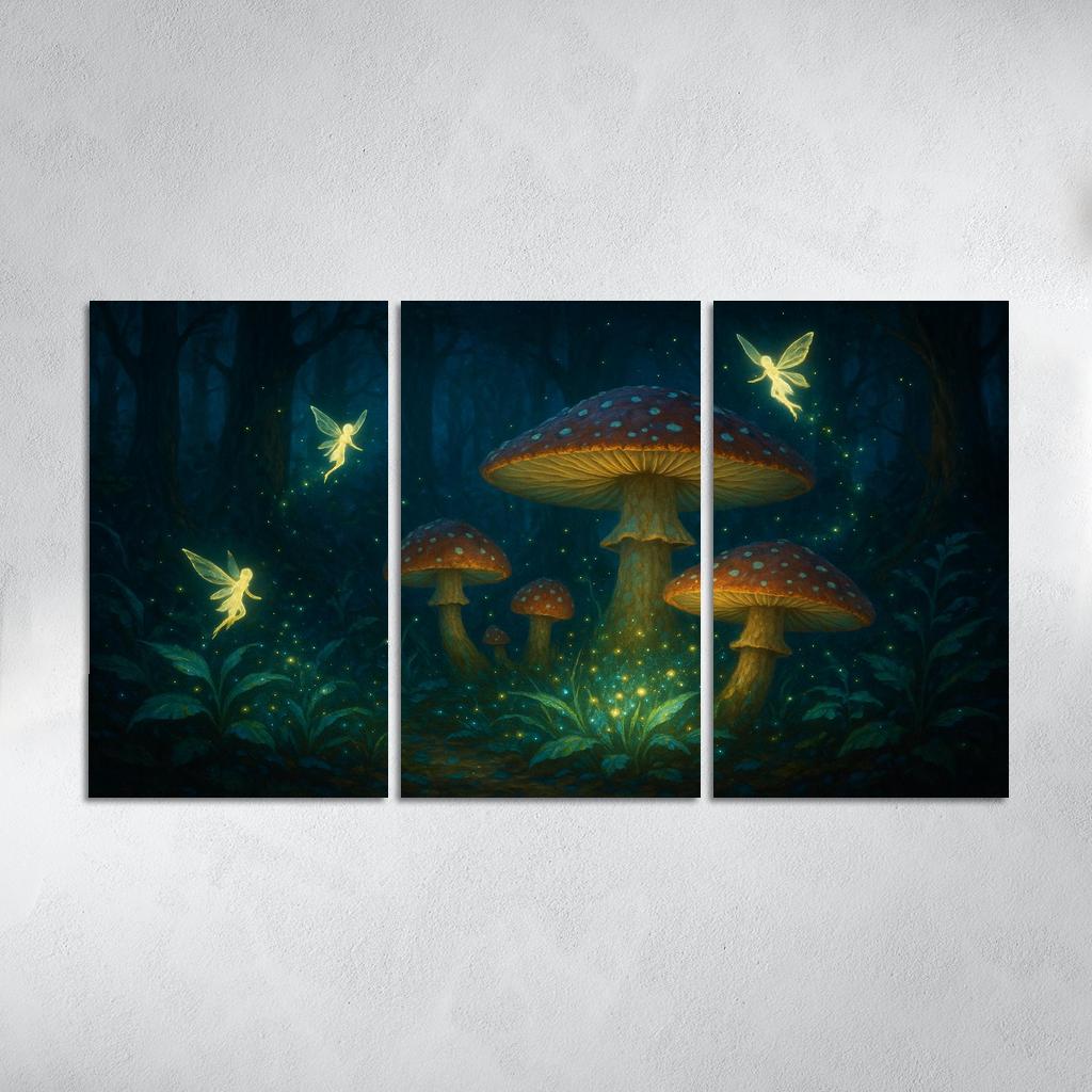 Fairy Tale Forest - Enchanted Realm Framed Paintings