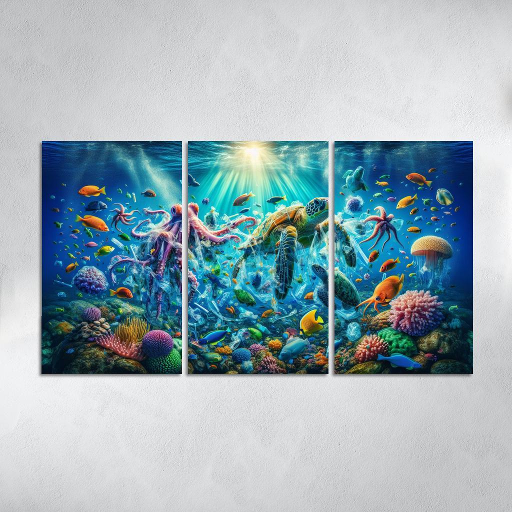 A Future Without Plastic Reimagining Waste Custom Paintings Frame