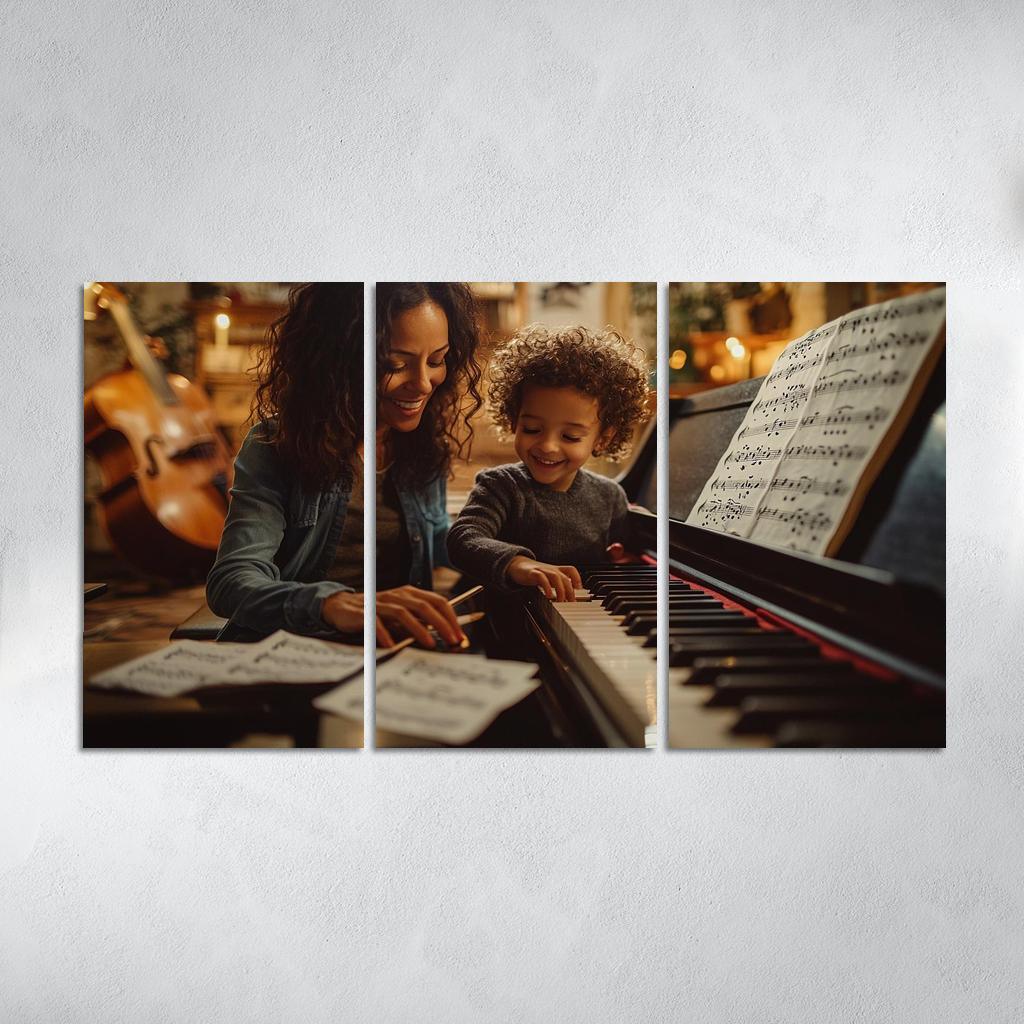 A Symphony Of Love A Mothers Unforgettable Melodies Canvas Paintings Frame