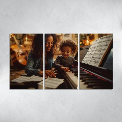 A Symphony Of Love A Mothers Unforgettable Melodies Canvas Paintings Frame