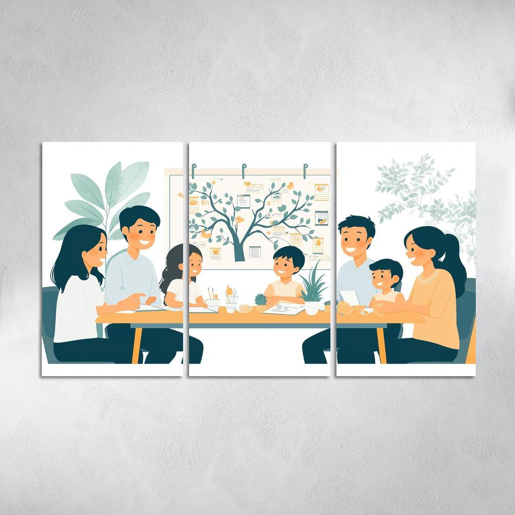 The Bonds We Share A Mothers Love Modern Paintings Frame