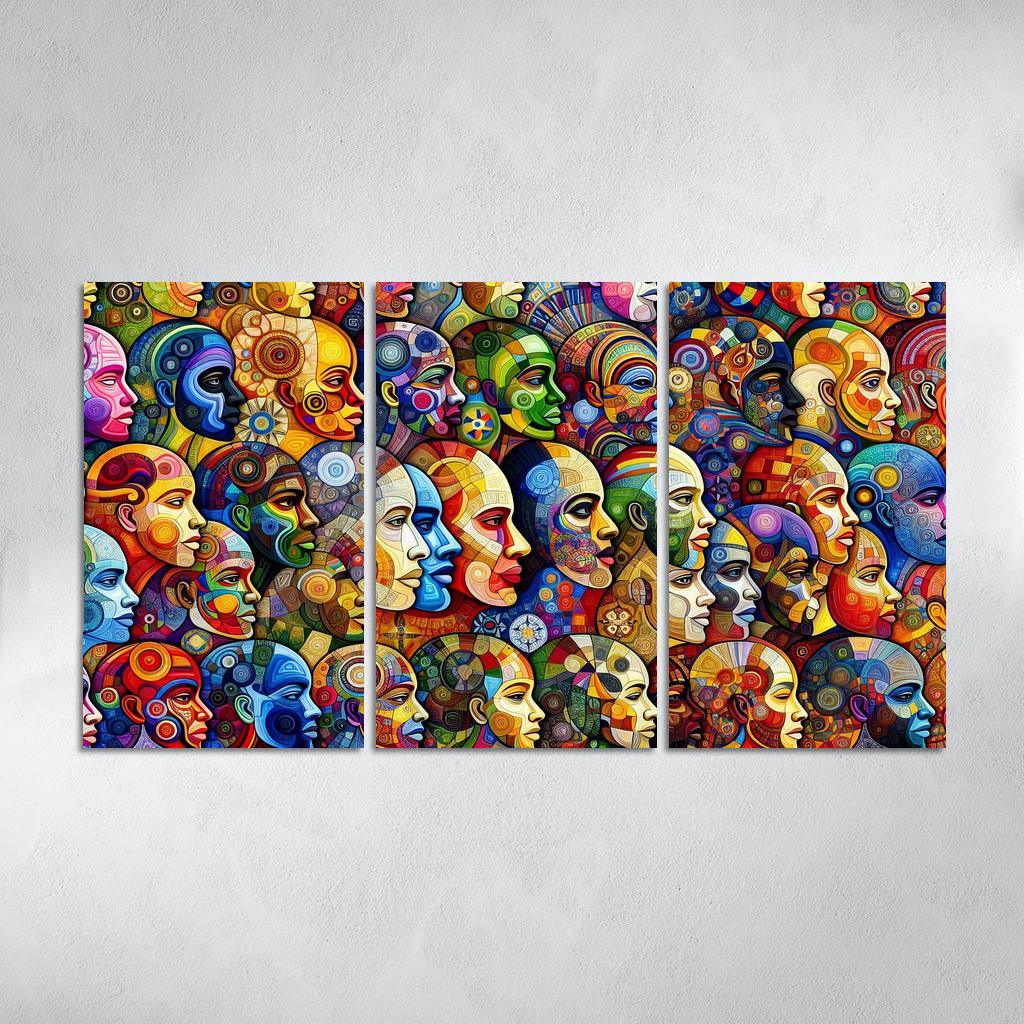 Unity In Diversity The Global Migration Experience Multi-panel Paintings