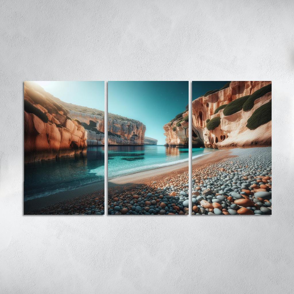 Pebble Cove Unique Geological Wonders Custom Paintings Frame