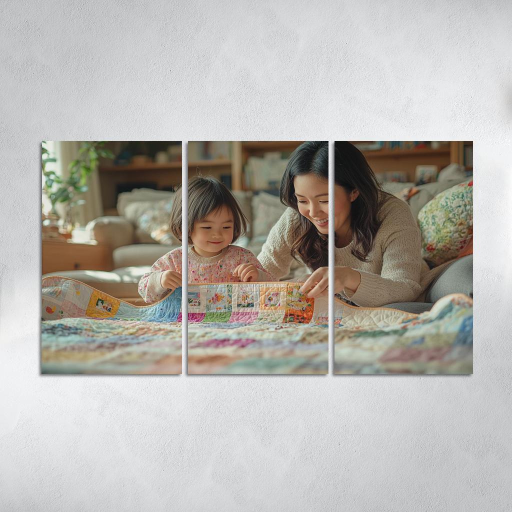 The Quilt Of Life Stitched With A Mother's Care One-piece Frames