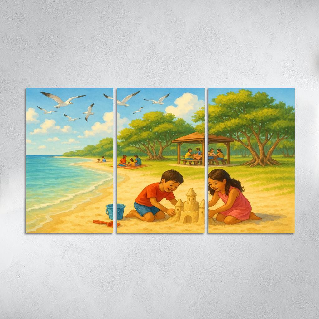 Pearl Bay Family-friendly Coastal Sanctuary One-piece Frames