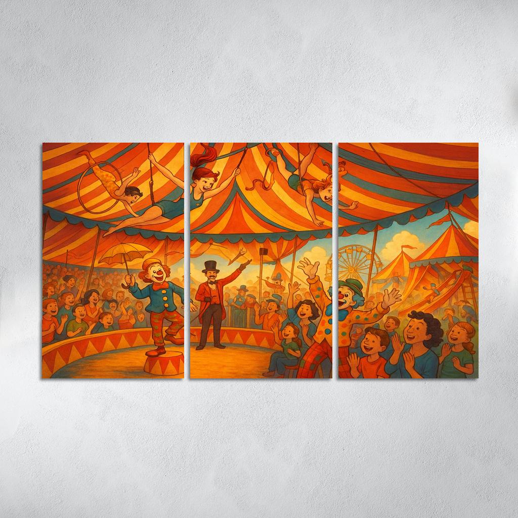 Circus Carnival - Fun Fair Adventure Framed Paintings