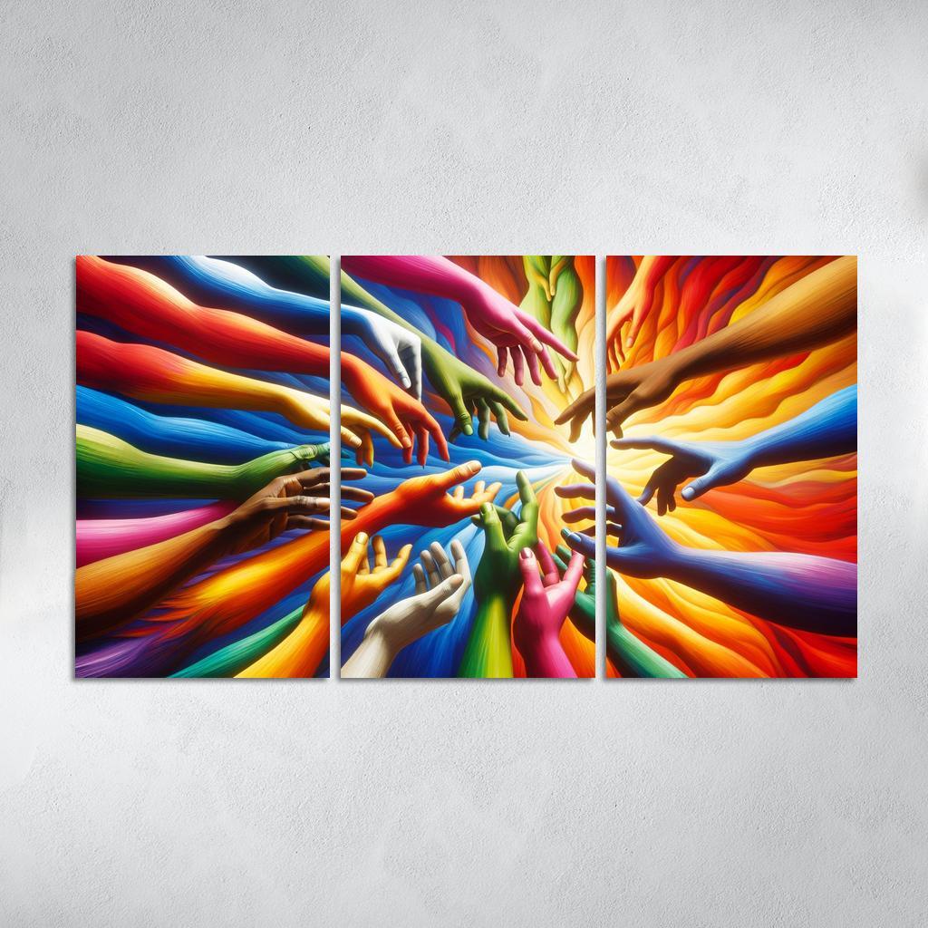 Building Bridges Unity In Diversity Custom Paintings Frame