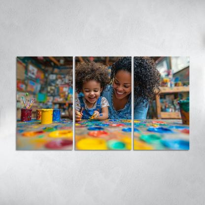 The Colors Of Her Love A Mothers Creative Spirit Canvas Paintings Frame
